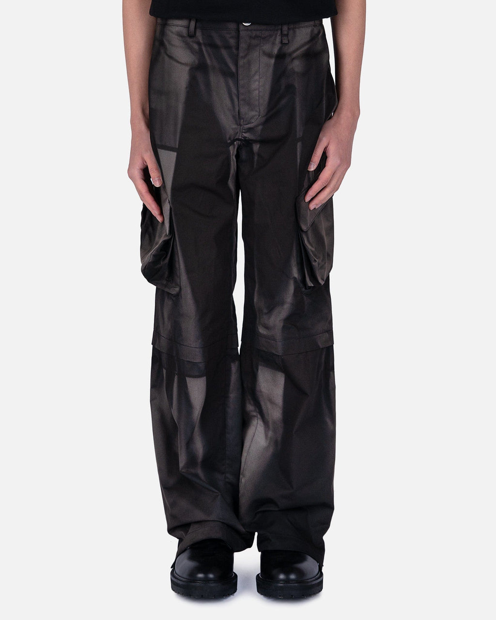 上品 JiyongKim Sun-Bleached Trousers カーゴパンツ laverite.mg