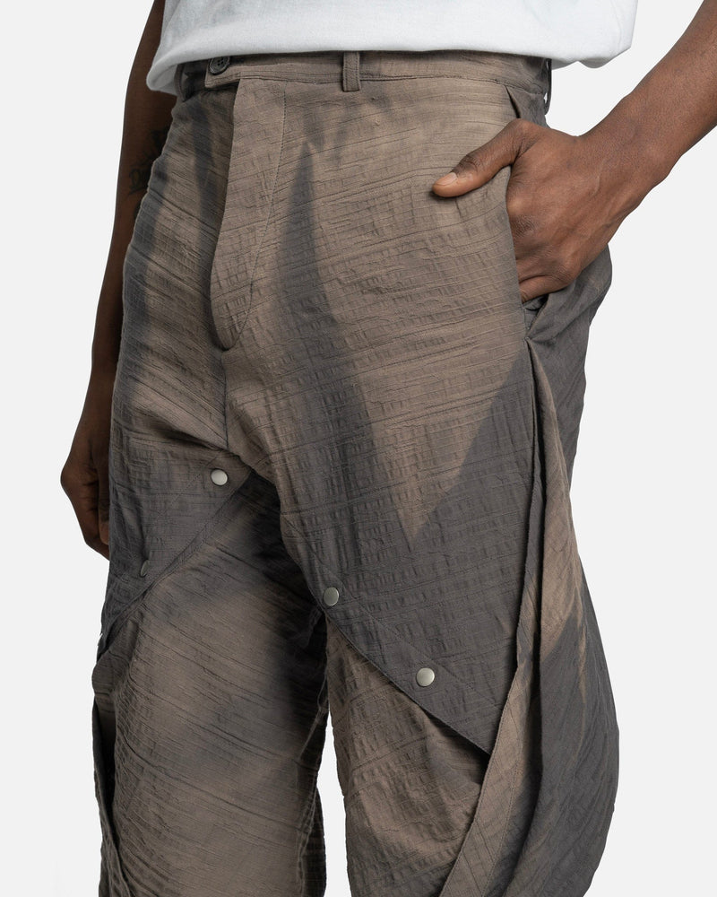 Sun-Bleached Draped Half Trousers in Grey – SVRN