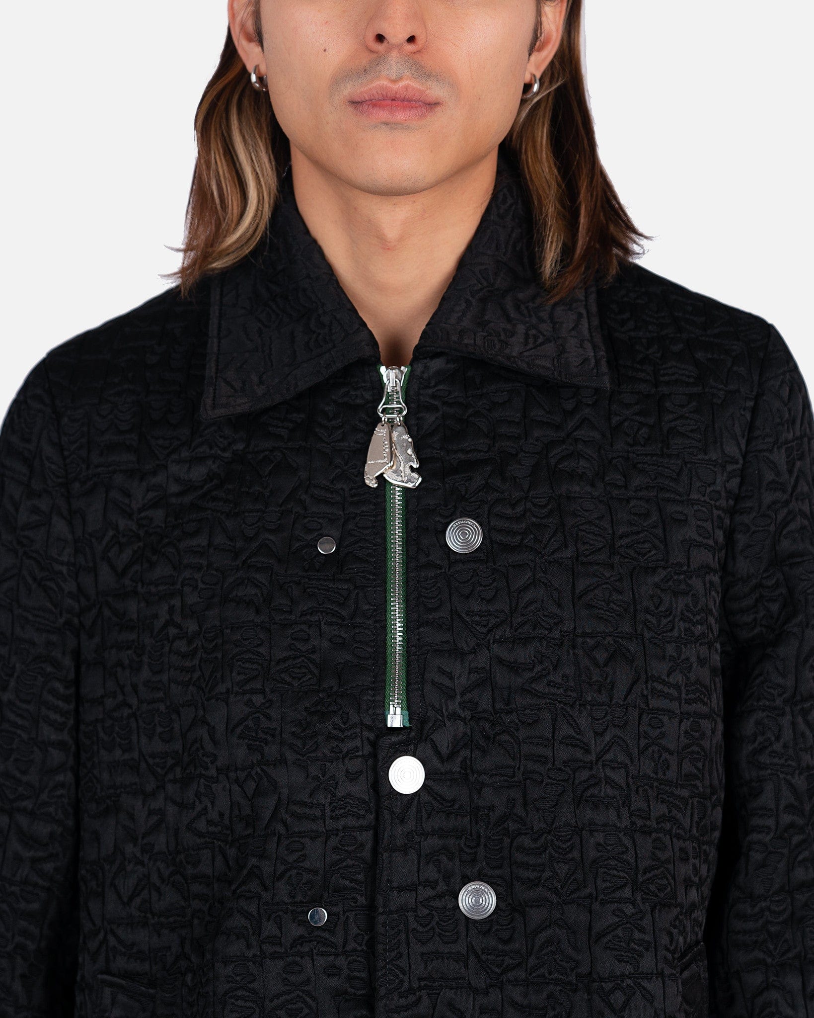 Namacheko “owa jacket”wool belted jacket - スラックス