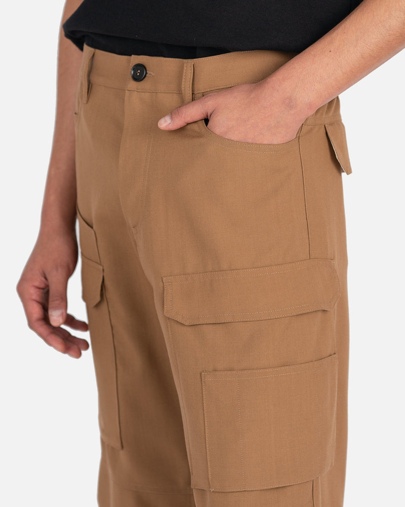 Tropical Wool Cargo Pants in Hazelnut – SVRN