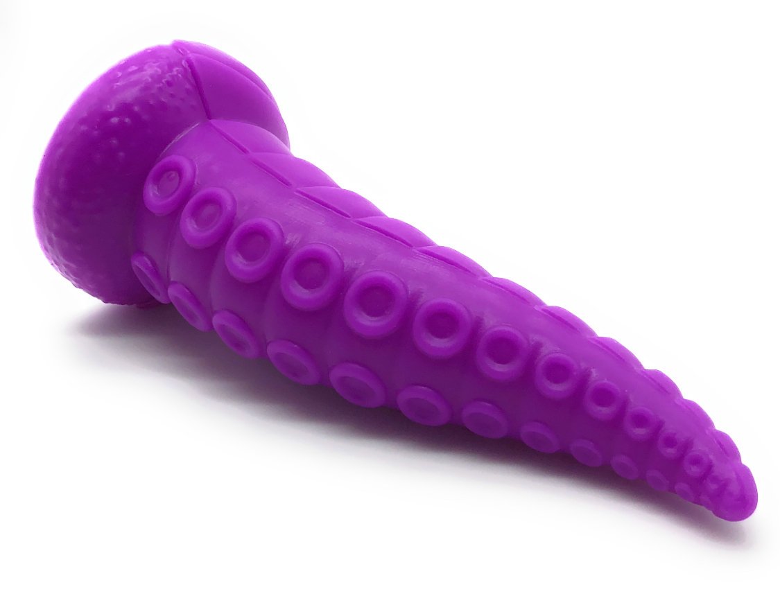 Ice Tentacle Dildo - Ultra Platinum Silicone  Odc-3693