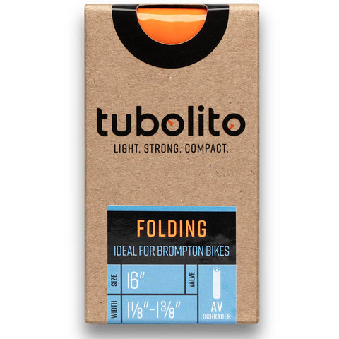 Ultimate Folding Bike Inner Tube from Tubolito 16 x 1 1/8 - 1 3/8 Brompton Fit Super Light Inner Tube