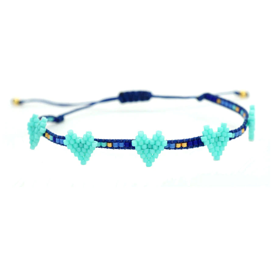 Bracelet AB8 5 Heart Miyuki