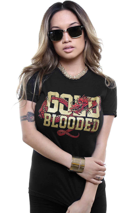 adapt, Tops, Adapt Vneck Gold Blooded 49ers Tshirt