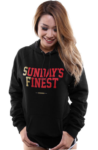 Sunday's Finest (Women's Black/Gold Hoody) – Adapt.