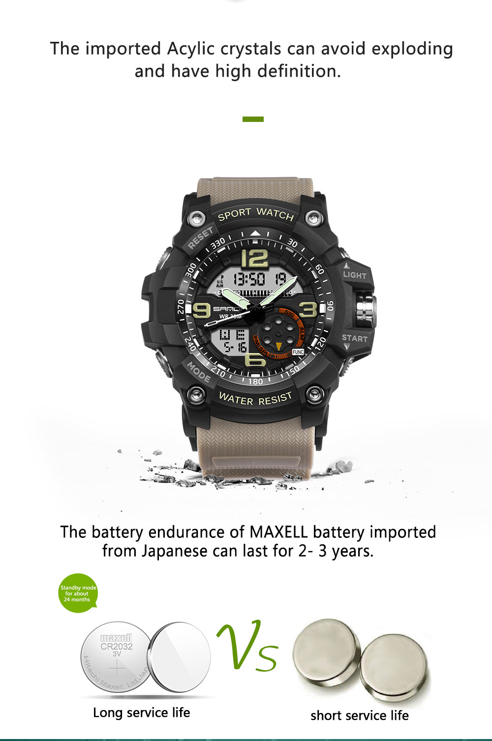 military style digital watches