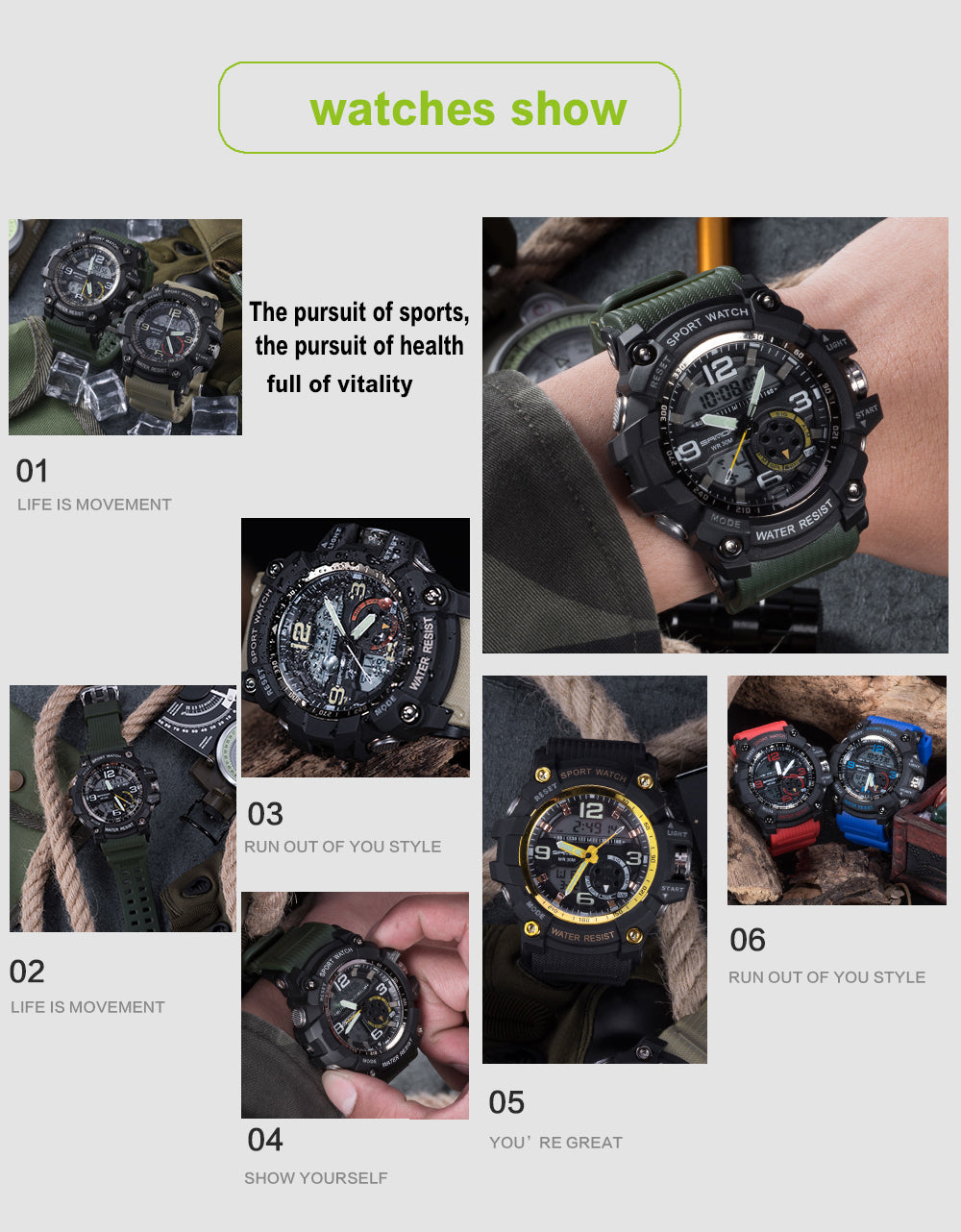 men's digital military watches
