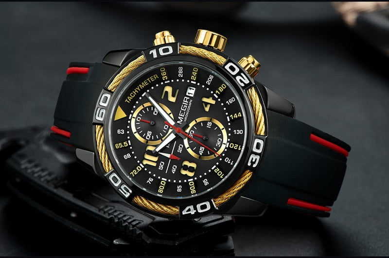 multifunction analog watch