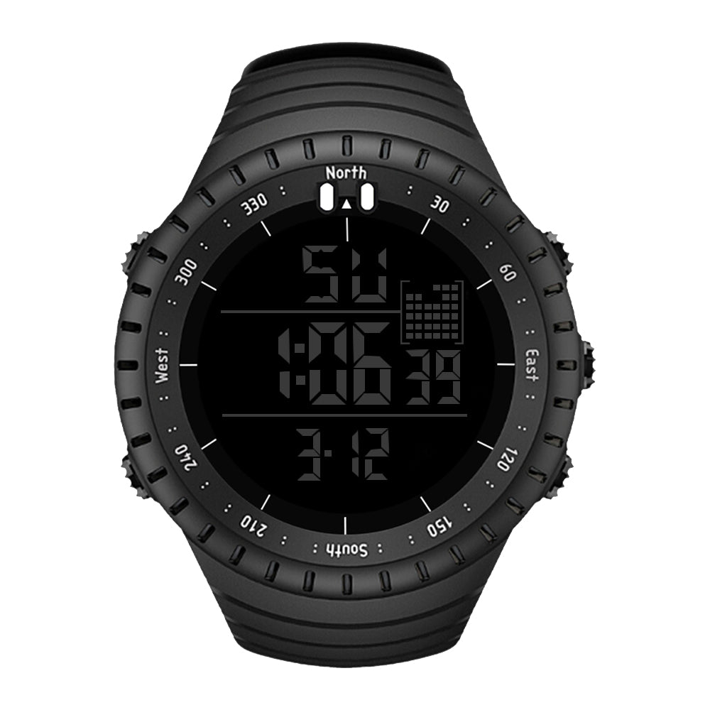 black digital watch