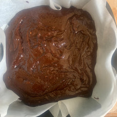 Lactation brownie mix ready to bake