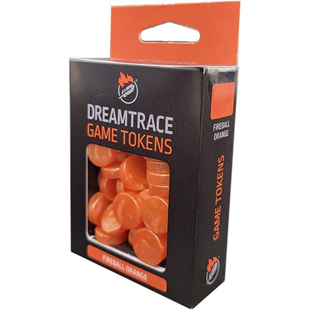 Dreamtrace Game Tokens - Fireball Orange 40ct