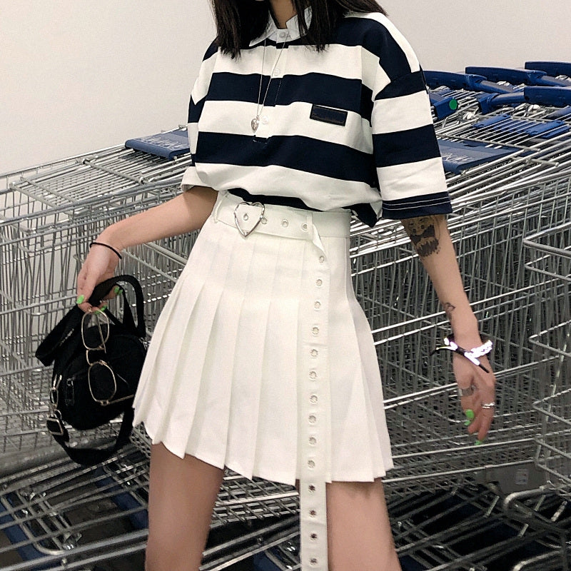 Fashion Girls Heart Pleated Skirt JK2501 – Juvkawaii