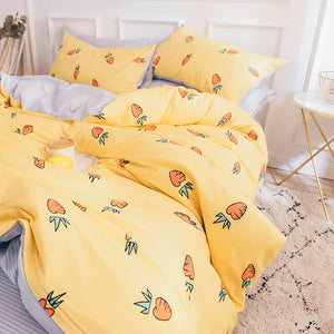 Kawaii Carrot Bedding Set Jk1158 Juvkawaii