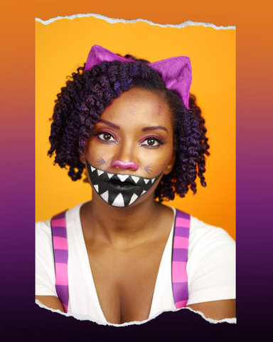 temporary hair color halloween ideas Cheshire Cat 