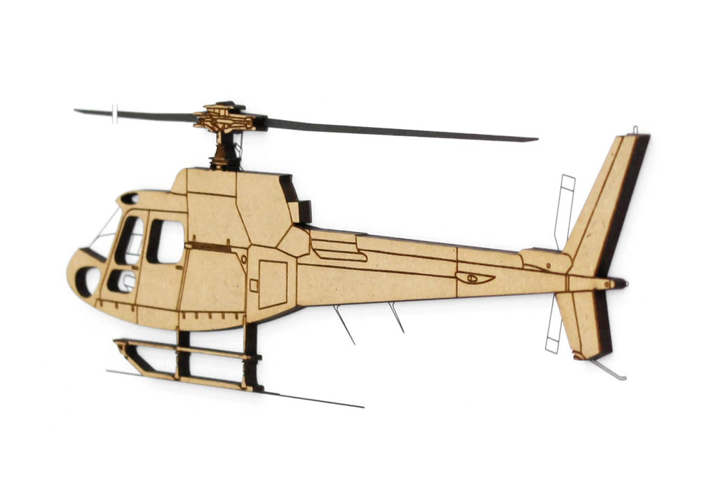 AS350B2 SD2 helicopter art