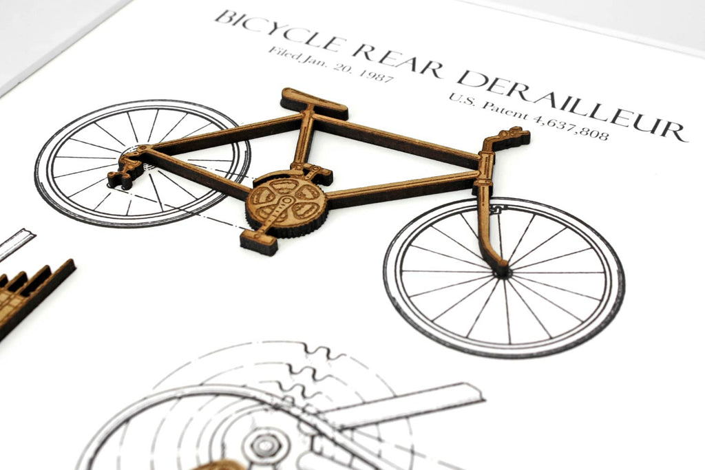 Cycling patent art gift
