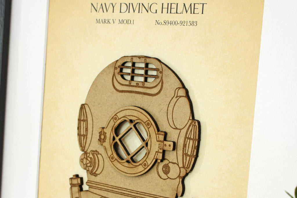 Diving helmet art