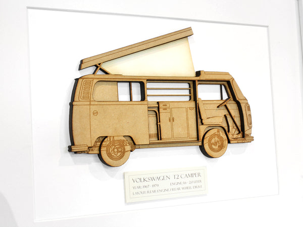 Vw T2 Camper Art Vw T2 Camper Interior Decor Laser Cut