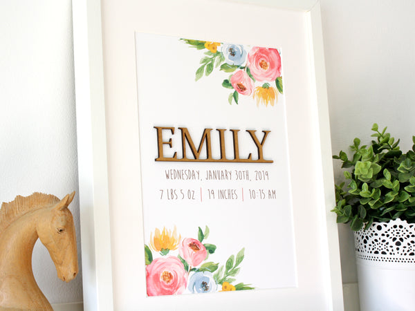 floral nursery art