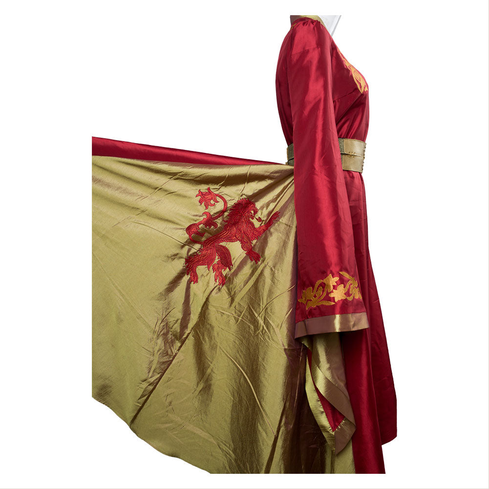 Le Trône De Fer Cersei Lannister Robe Rouge Cosplay Costume