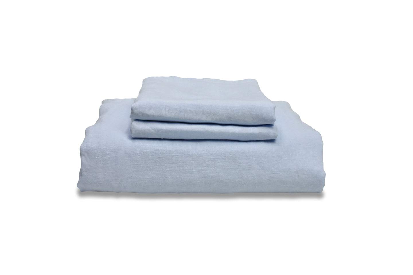 Whisper Blue Linen Bedding Light Blue Natural Linen Duvet Sets