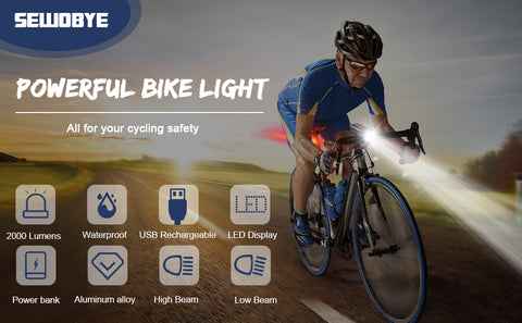 SEWOBYE bike light