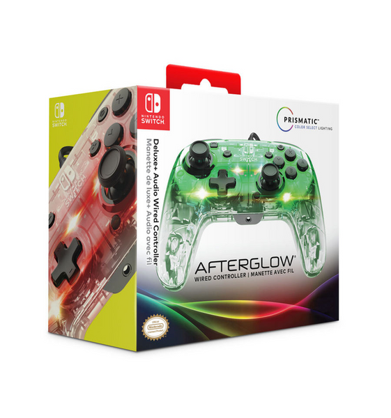 PDP - Manette filaire Afterglow Wave Gris pour Nintendo Switch et Swit