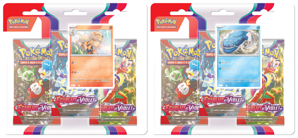 Pokémon JCC Ecarlate et Violet EV02 Tripack 3 Boosters Forgerette et Vrombi  Boosters *Français*