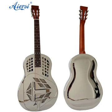 Aiersi Brand Bell Brass Dobro Blues slide  Steel String Bluegrass acoustic Tricone Resonator Guitar for Sale