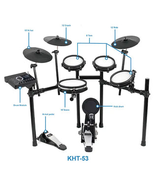 Mesh Drum Pad Digital Drum Instruments Musical Electronic Drum Set For Drummer Play