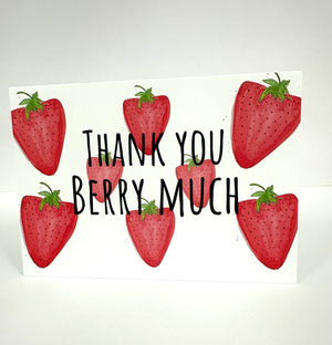 Thank You Berry Much Blank Card - Johnathan Michael's Boutique