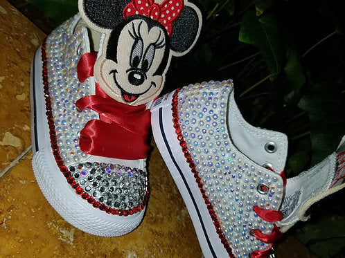 rhinestone converse sneakers