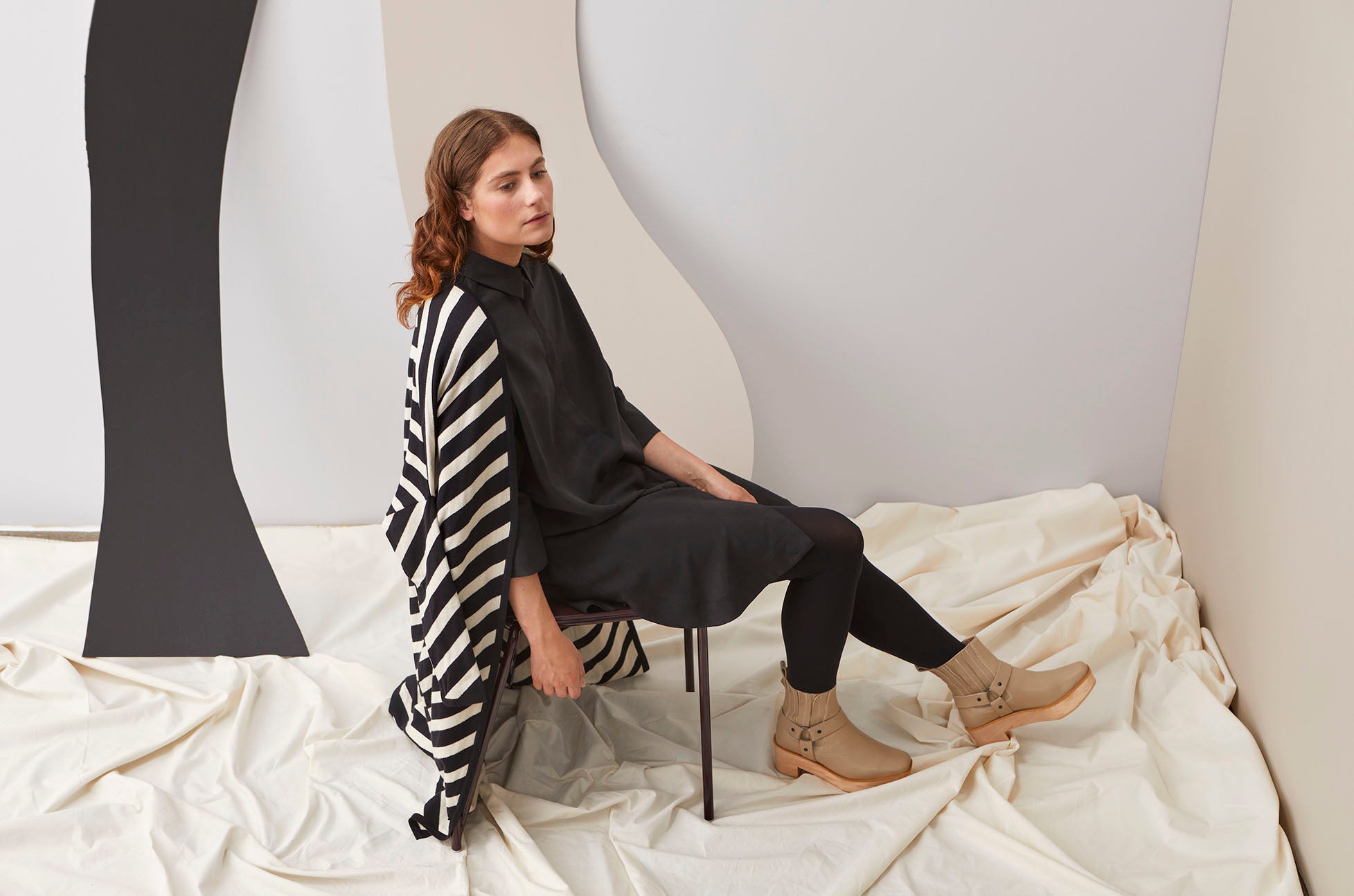 Papu Design values sustainability stripe cardigan womens clothing