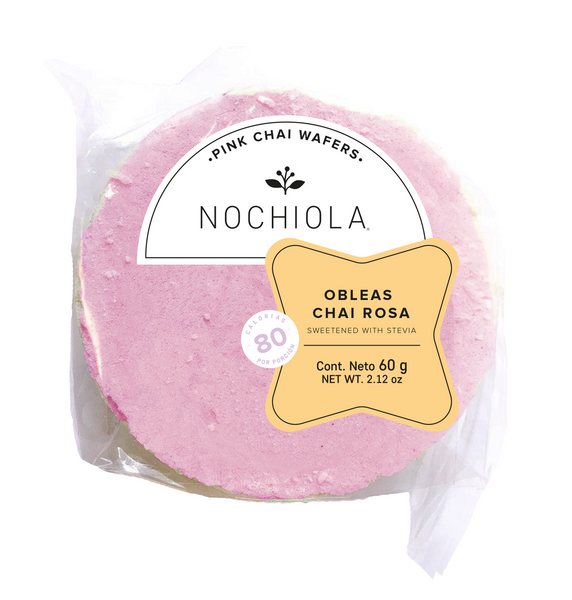 Obleas de Pink Chai sin azúcar 60g