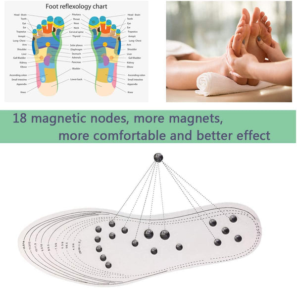 Magnetic Foot Massage Insoles Feet Pain Relief Acupressure Shoes
