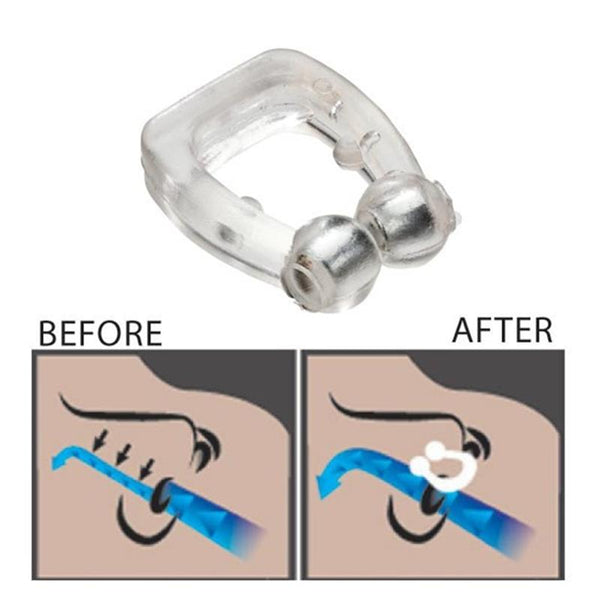 Anti Snoring Nose Clip Stop Snore Ring Vents Solution Relief