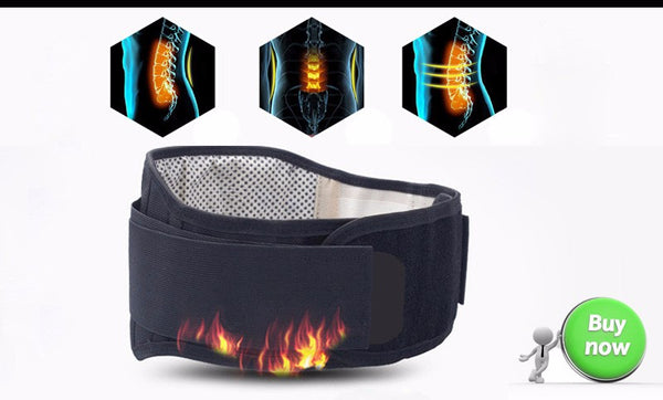 Adjustable Tourmaline Back Belt Magnetic Therapy Self Heating