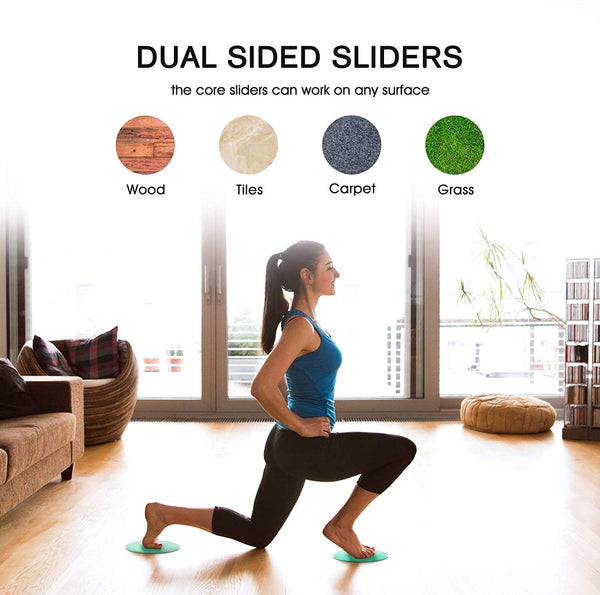 Best Gliding Sliders Fitness Exercise Discs Core Ab Workout Pilates  Training Carpet and Wood Floors – Armageddon Sports