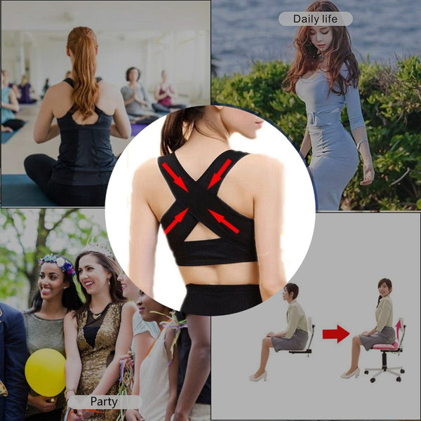 Women Posture Corrector Bra Push UP Support Back Pain Body Shaper Corset  Shoulder Brace – Armageddon Sports