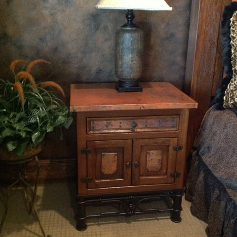 end table in the bedroom