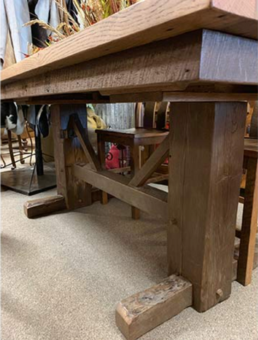 Reclaimed wood table