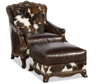 cow print chair