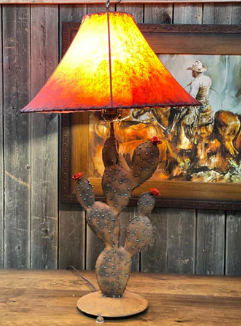 Cactus copper lamp 