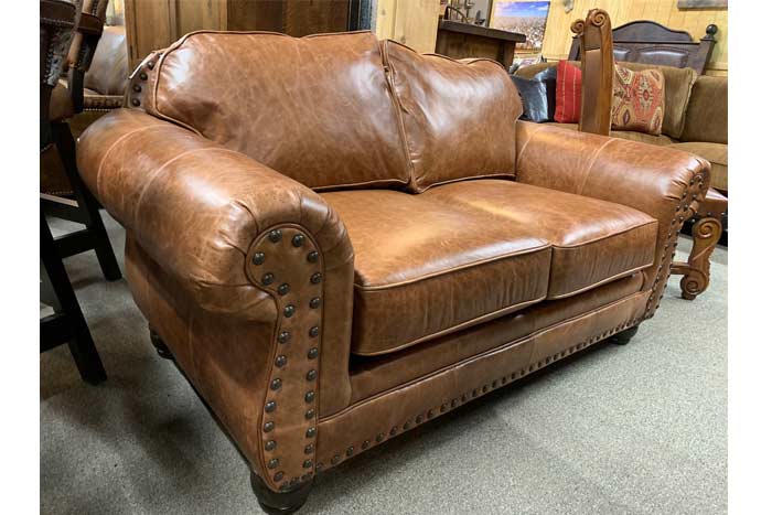 distressed whiskey italian leather sofa and loveseat
