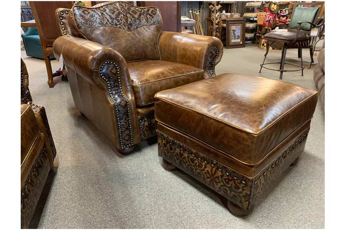 western style leather chairs