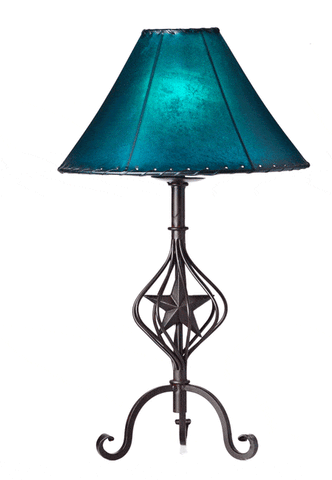 wrought iron scroll table lamp