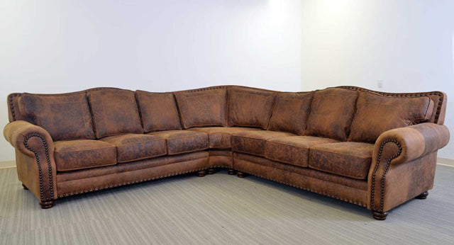 distressed leather corner sectional sofa moden