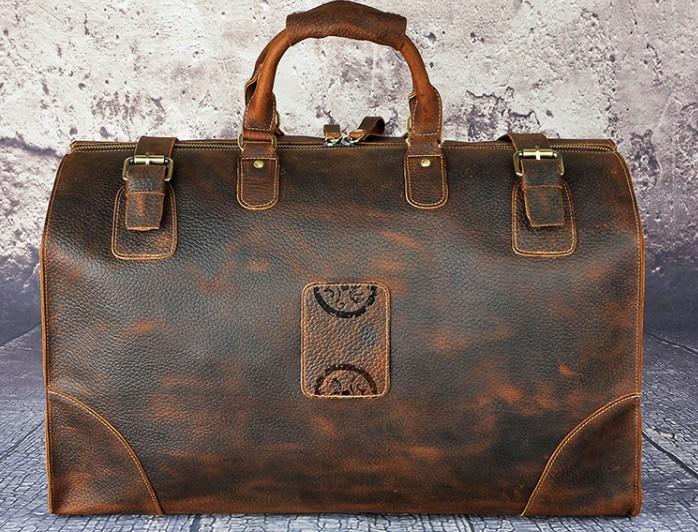 Leather Mens Doctor Bag Weekender Bags Travel Bag Duffle Bag for Men ...