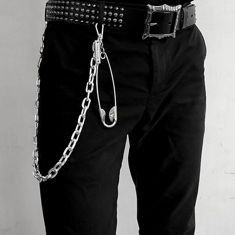 black chain jeans