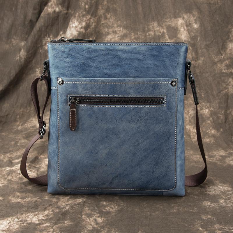 blue side bag